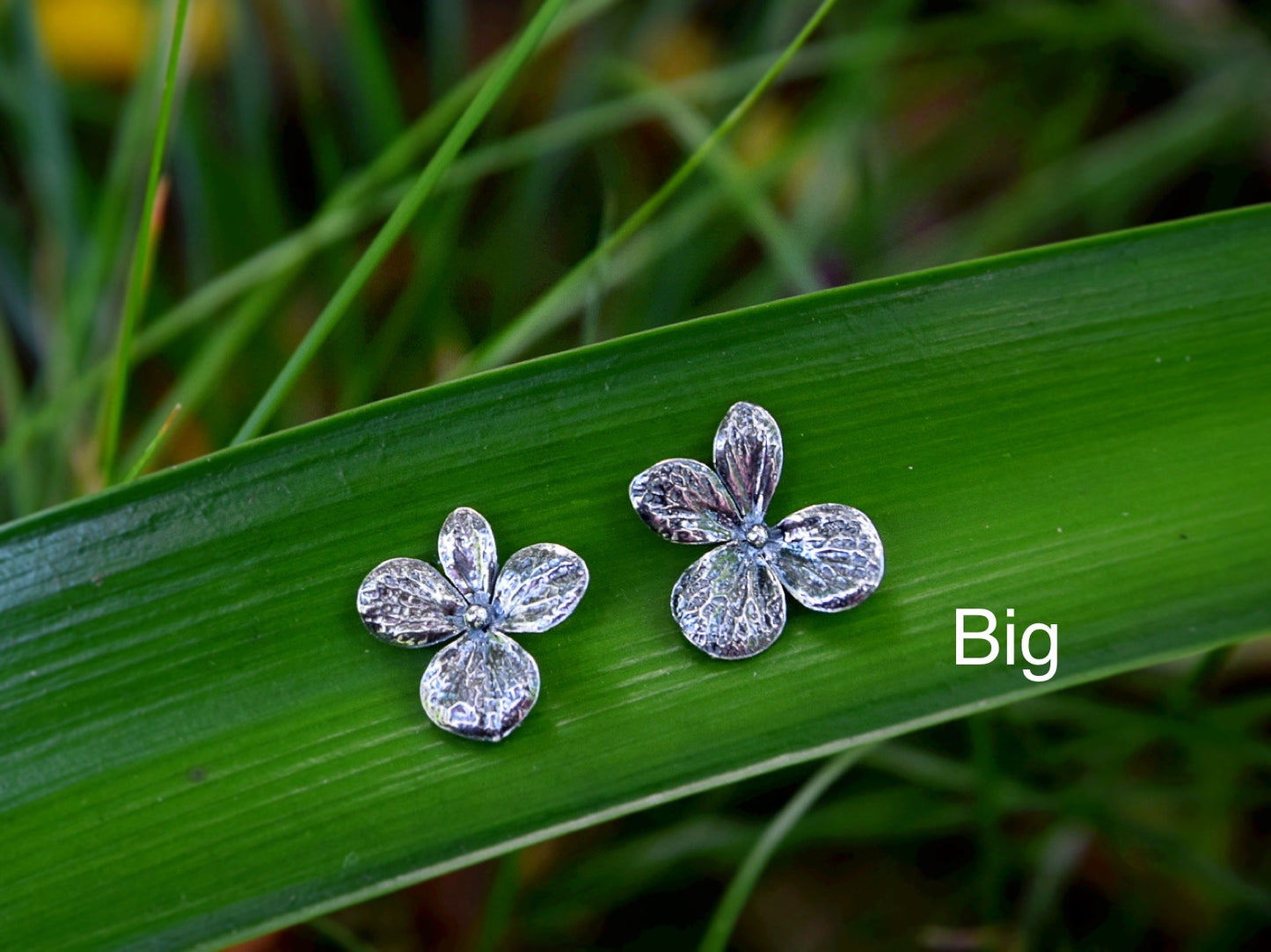 Hydrangea Earrings Oxidised