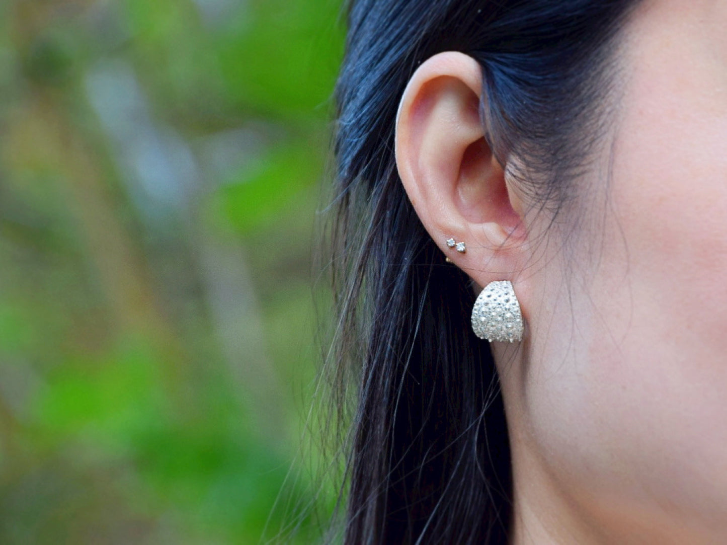 Sea Urchin Kina Earring Hoops