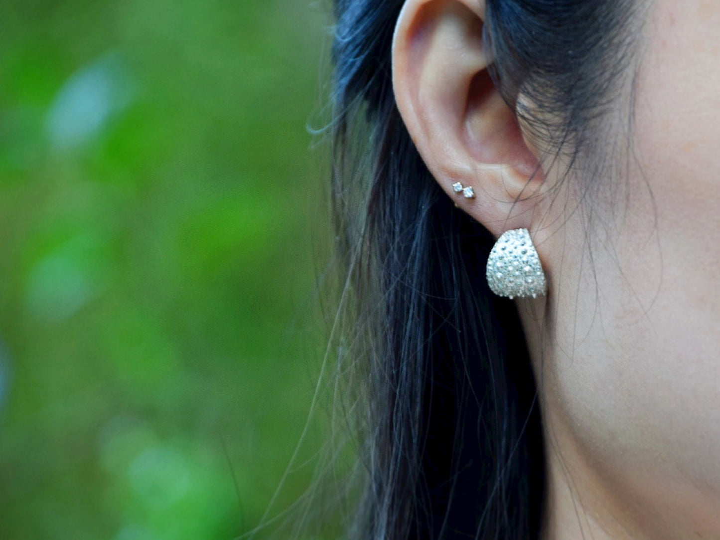 Sea Urchin Kina Earring Hoops