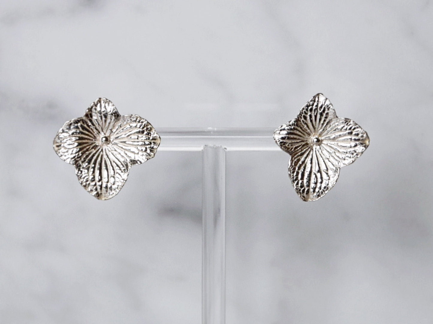 Hydrangea Earrings Silver