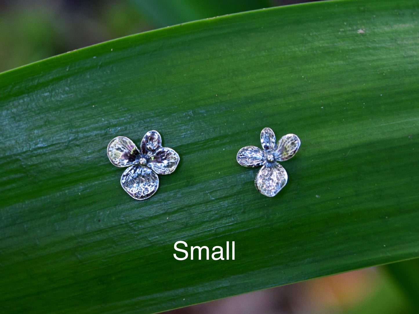 Hydrangea Earrings Oxidised