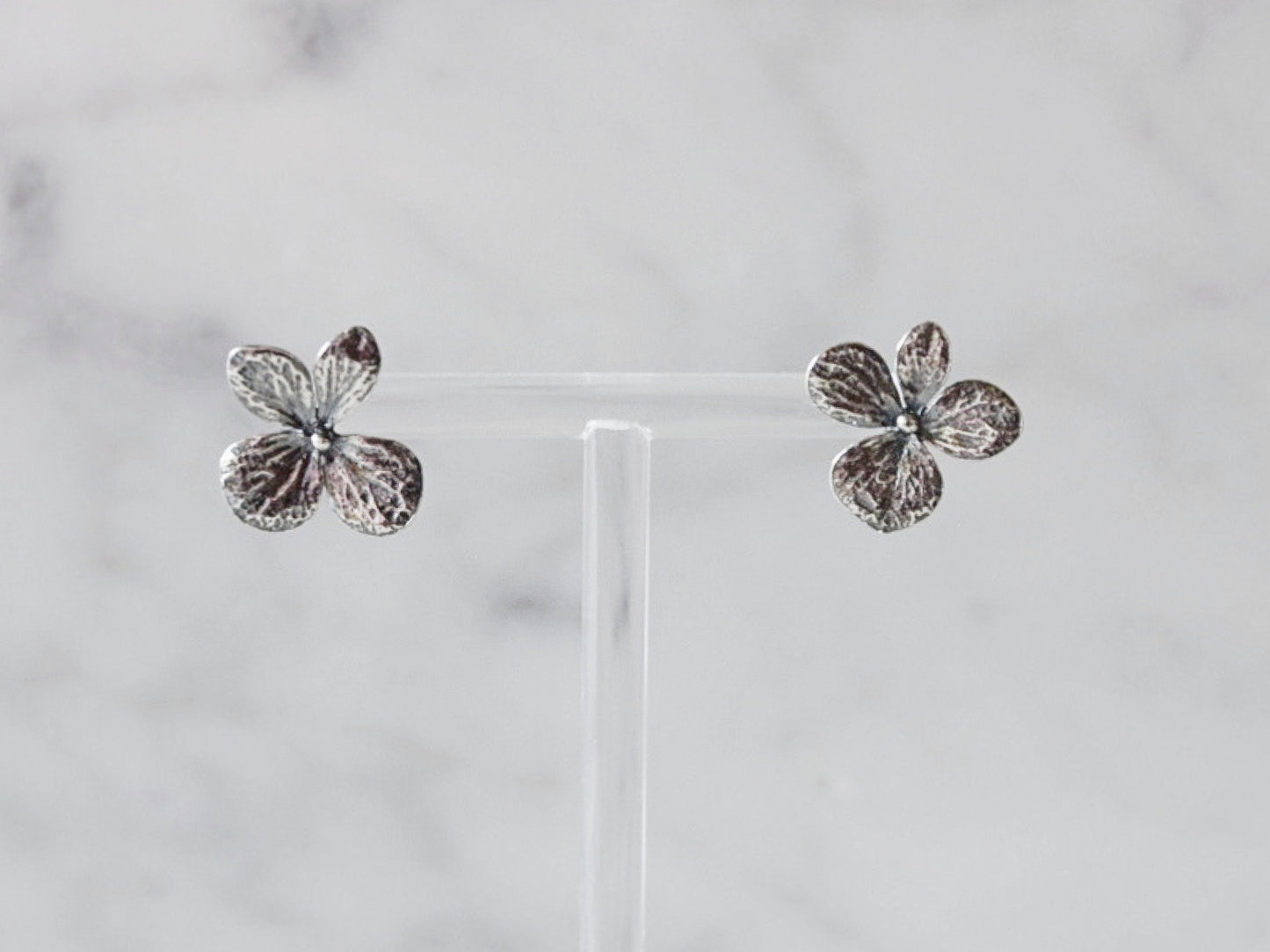 Hydrangea Earrings Oxidised