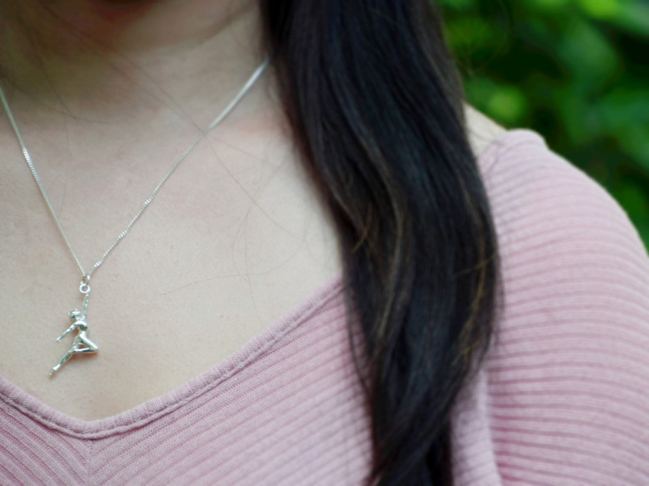 Dancer Reaching for the Star Pendant ballerina dancing necklace nz