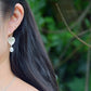 Anthurium Pearl Earrings