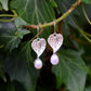 Anthurium Pearl Earrings