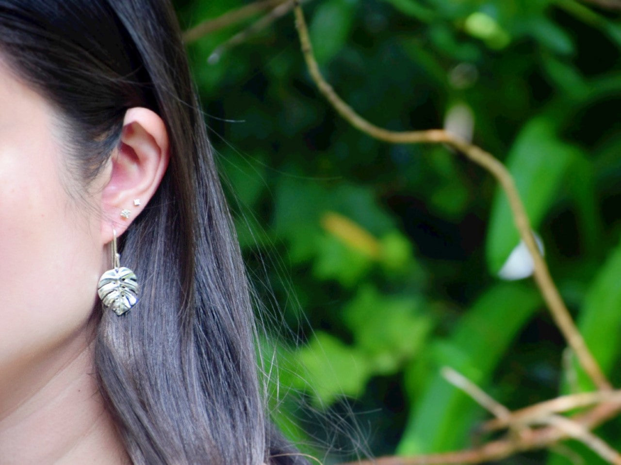 Monstera Deliciosa Earrings