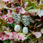 Monstera Deliciosa Pearl Earrings