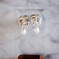 Monstera Deliciosa Pearl Earrings